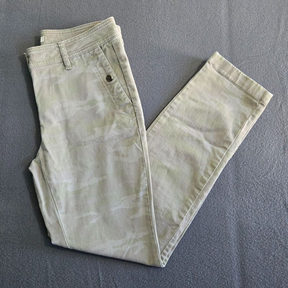 J. Jill Jeans Women 2P Green Purple Camo Low Rise Skinny